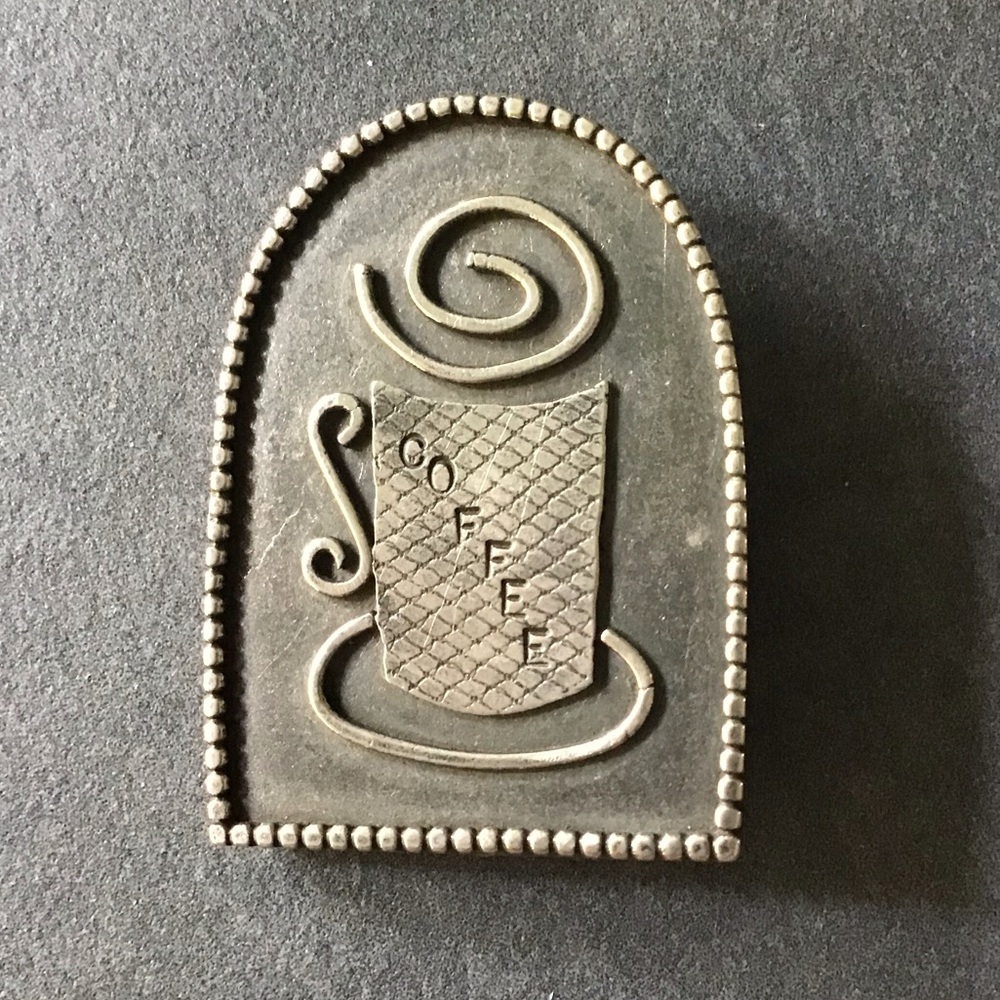Anne and Jane Harvey Coffee Cup Brooch